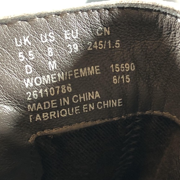 Clarks Boots Womens Size 8 Gray Ankle Leather Chelsea Elastic EU 39‎ 26110786 - Picture 9 of 15